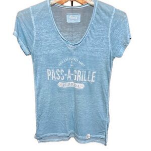 Women’s Medium Legacy Lightweight Powder Blue Sheer Florida T-Shirt